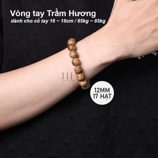 Vòng tay phong thủy trầm hương JHM cao cấp, trầm tự nhiên hương thơm dịu nhẹ