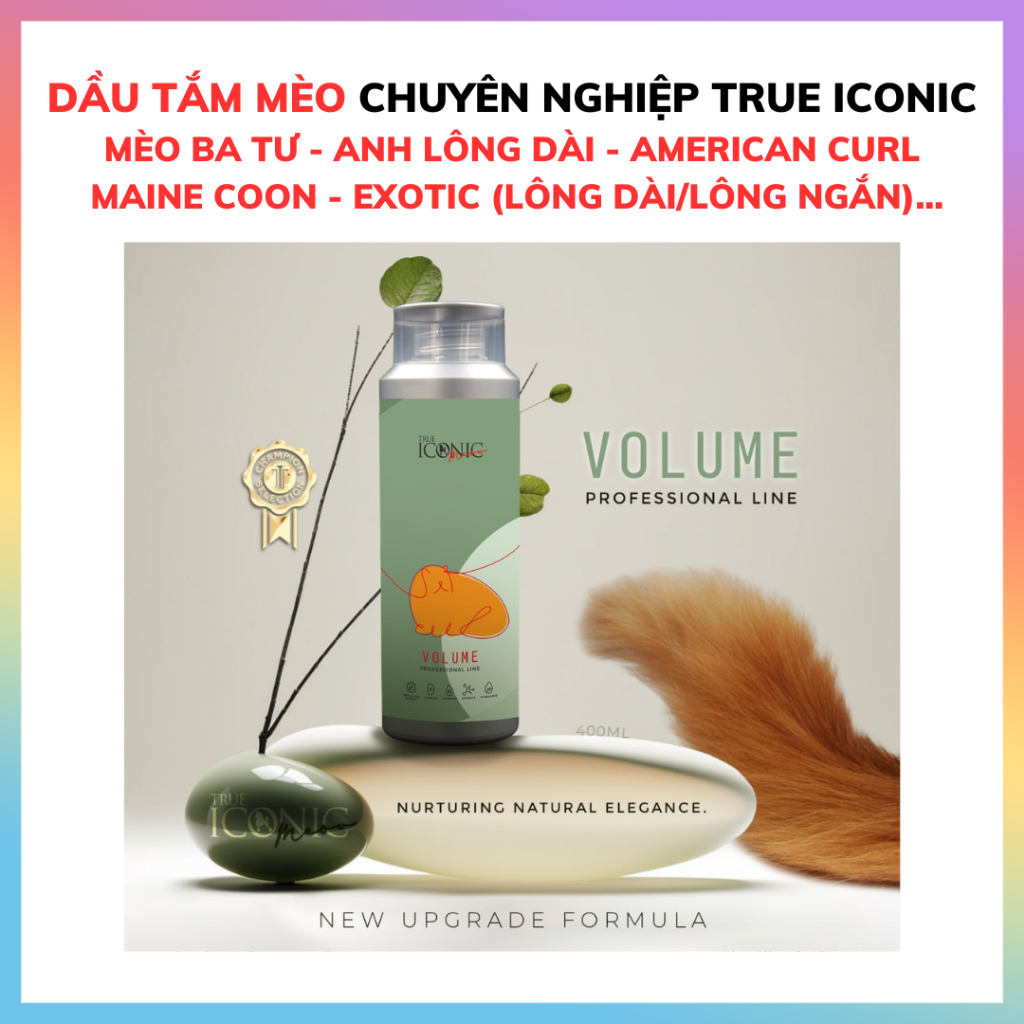 Dầu tắm mèo dưỡng lông - Sữa tắm mèo Ba Tư mèo Anh lông dài mèo Exotic lông dài Exotic lông ngắn - D