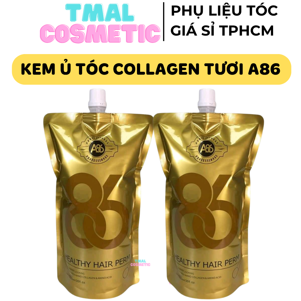 Kem Ủ Tóc A86 Collagen Tươi Phục Hồi Tóc Hư Tổn, Khô Xơ, Gãy Rụng, Không Chứa Silicon, Dung Tích 500
