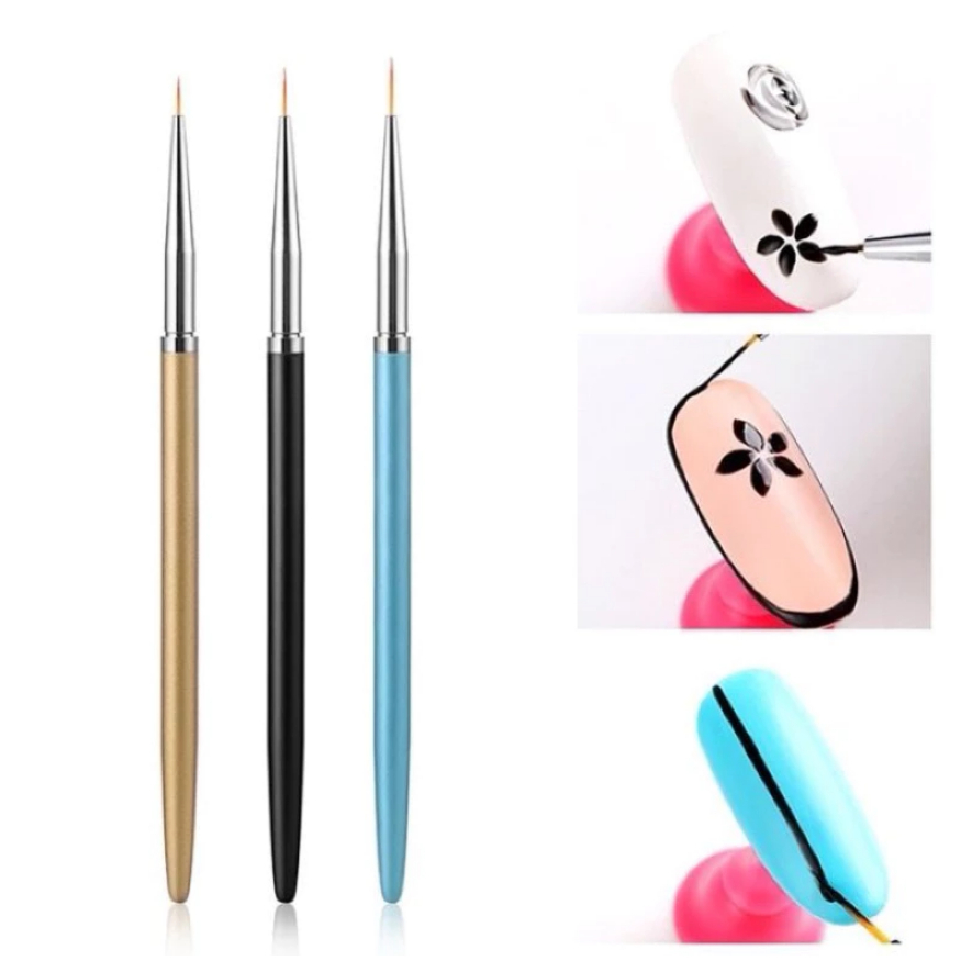 Bộ cọ vẽ nét 3 cây - bộ cọ 3 cây - set cọ nét chuyên dụng làm nail