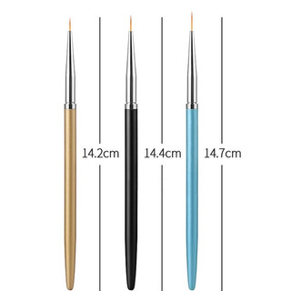 Bộ cọ vẽ nét 3 cây - bộ cọ 3 cây - set cọ nét chuyên dụng làm nail