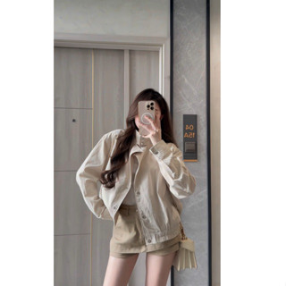  Áo khoác kaki cổ bẻ mặc nhiều kiểu cúc BẤM Samhyewear 