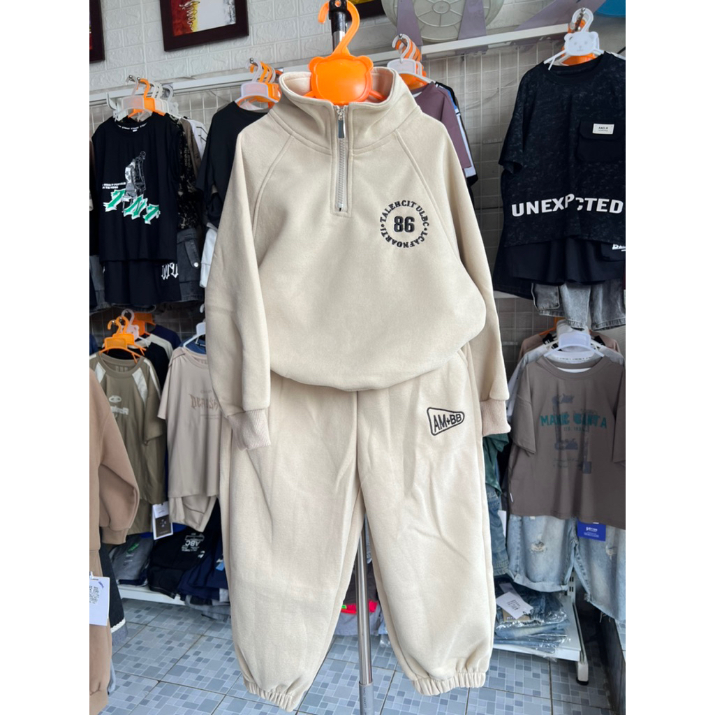 Bộ nỉ bé trai 17-35kg