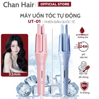 Máy uốn tóc làm xoăn tự động ion âm phủ gốm sứ bảo vệ tóc khi tạo kiểu tóc xoăn đường kính uốn 32mm