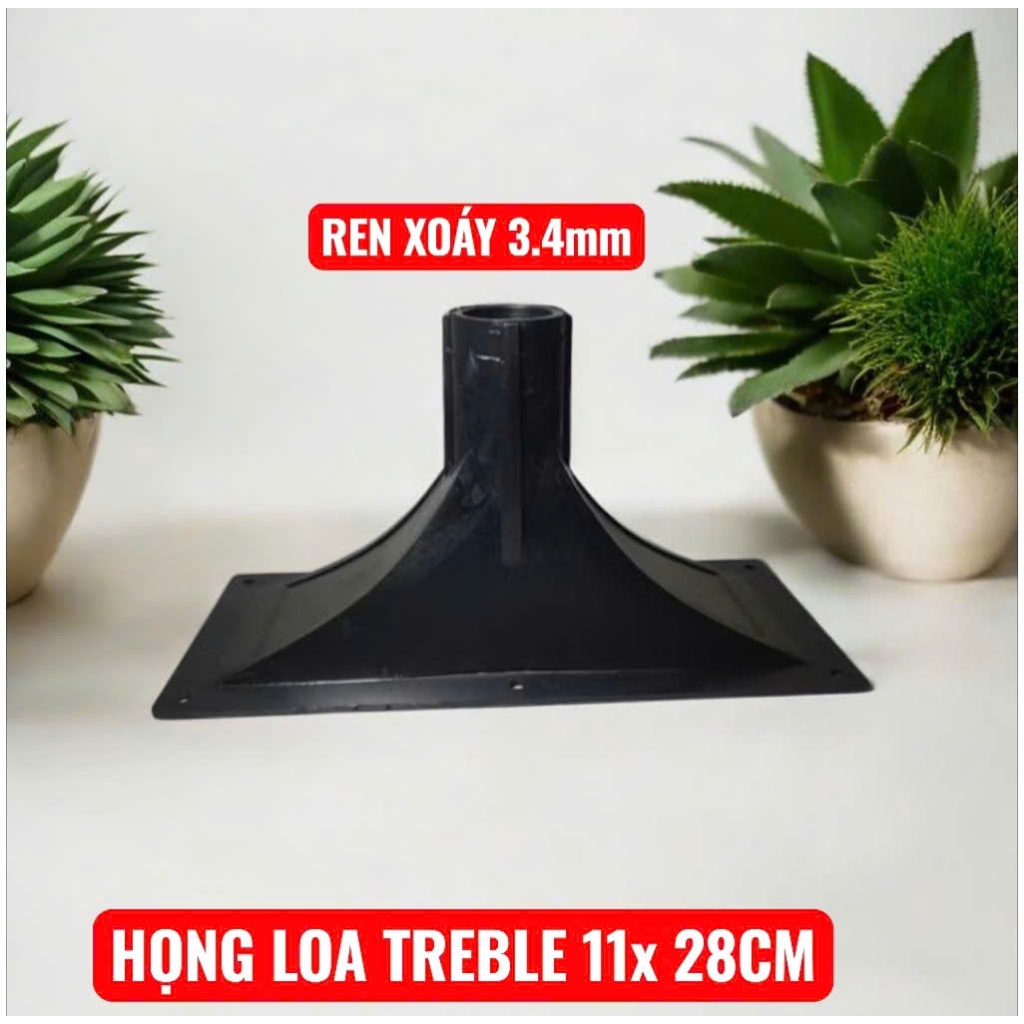 2 chiếc họng loa treble kèn chữ nhật kích thước 11X28CM loại dày