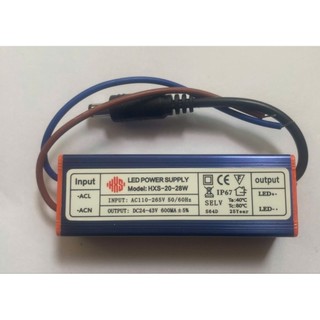 Nguồn đèn panel 20w-60w  600ma