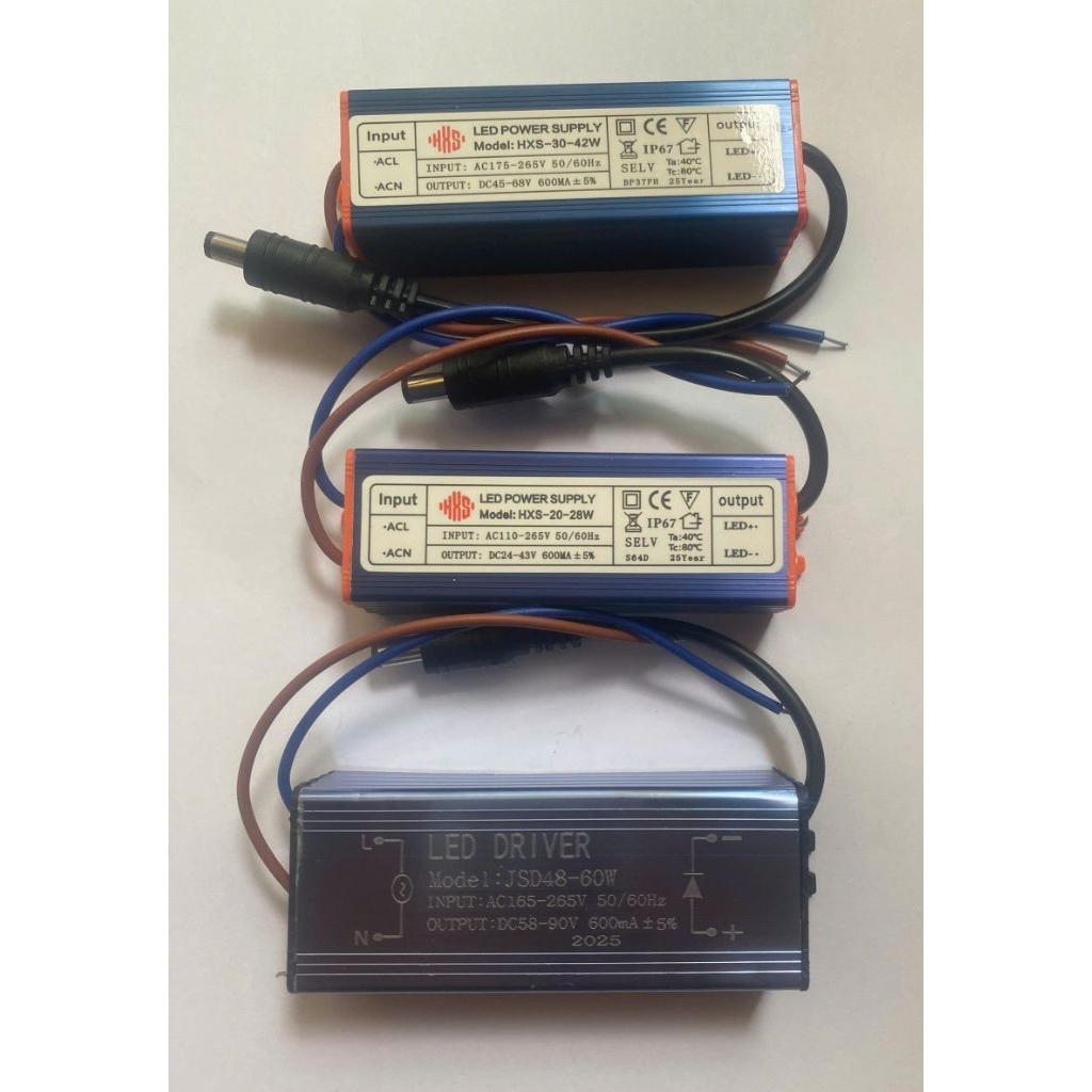Nguồn đèn panel 20w-60w  600ma