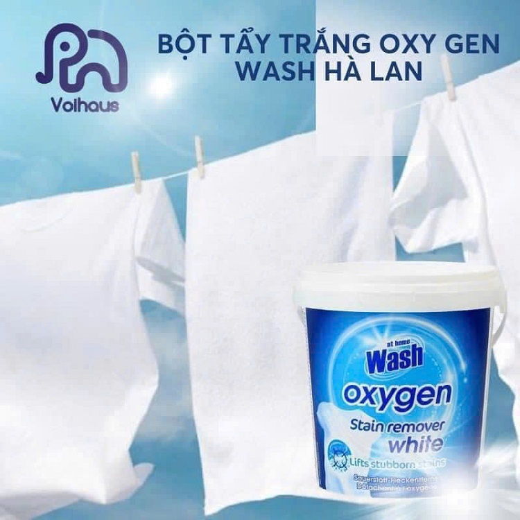 Bột tẩy quần áo trắng WASH OXYGEN