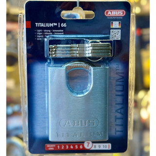 ABUS 66CSTI/60 KHOÁ ABUS TITALIUM CHỐNG CẮT 60MM 66CSTI/60 CÓ 4 CHÌA CAO CẤP,CHỐNG CƯA CẮT