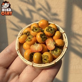  Quả Hồng giòn Mini Food đồ ăn tí hon  đồ ăn mini mô hình cho búp bê DIY 