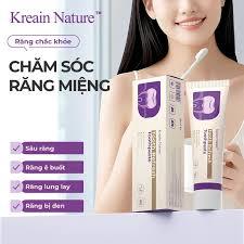 Kreain Nature Kem đánh răng làm trắng răng loại bỏ cao răng và vết ố vàng xylitol thanh toán khi