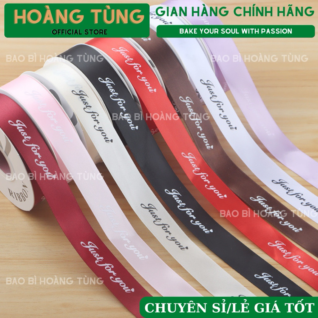 Cuộn ruy băng CHỮ (dài 40 yard - khổ 2.5cm)