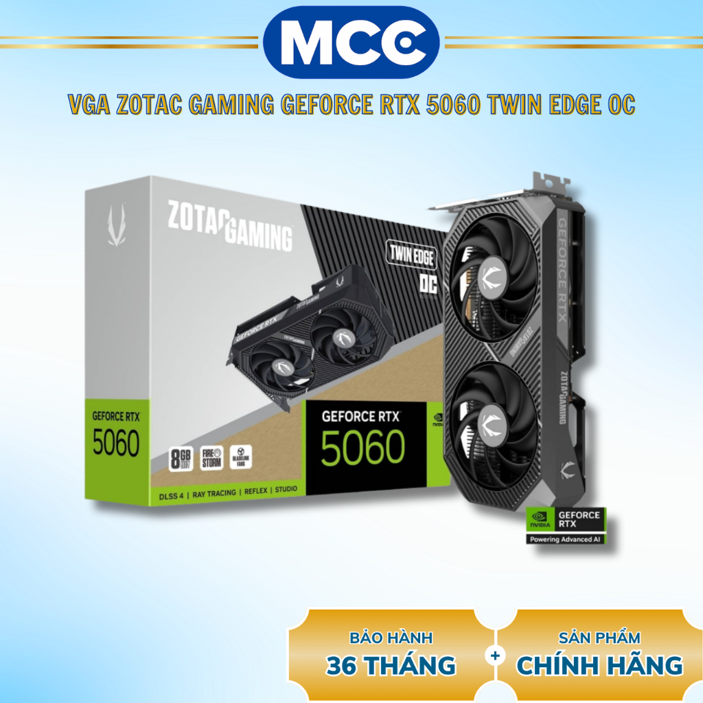 VGA Zotac GAMING GeForce RTX 5060 Twin Edge OC 8GB