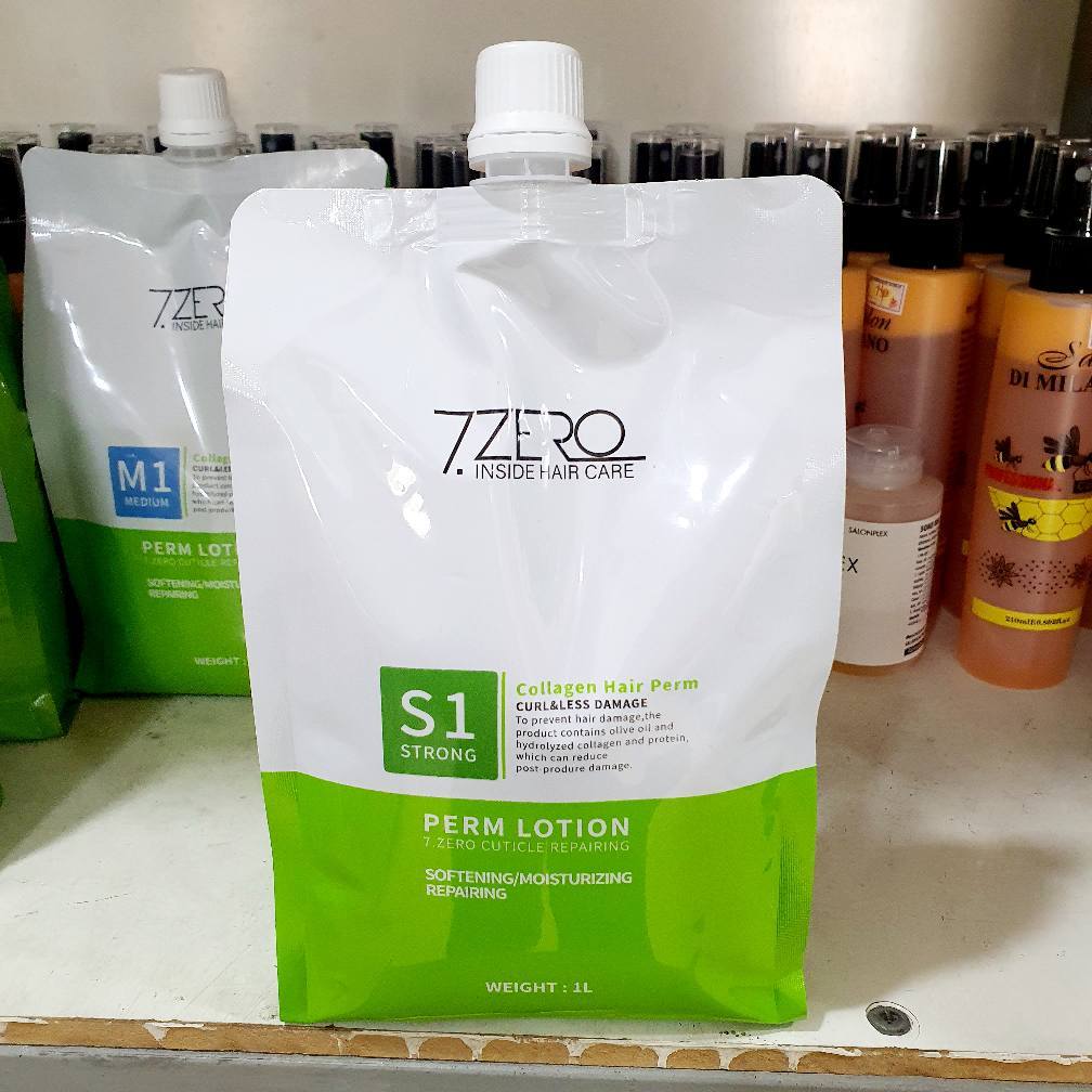 1 túi S1 kem uốn tóc, uốn setting Duỗi ép tóc  bóng mềm mượt Thẳng 𝗦𝗘𝗩𝗘𝗡 𝗭𝗘𝗥𝗢 1000ml cho tóc khỏe