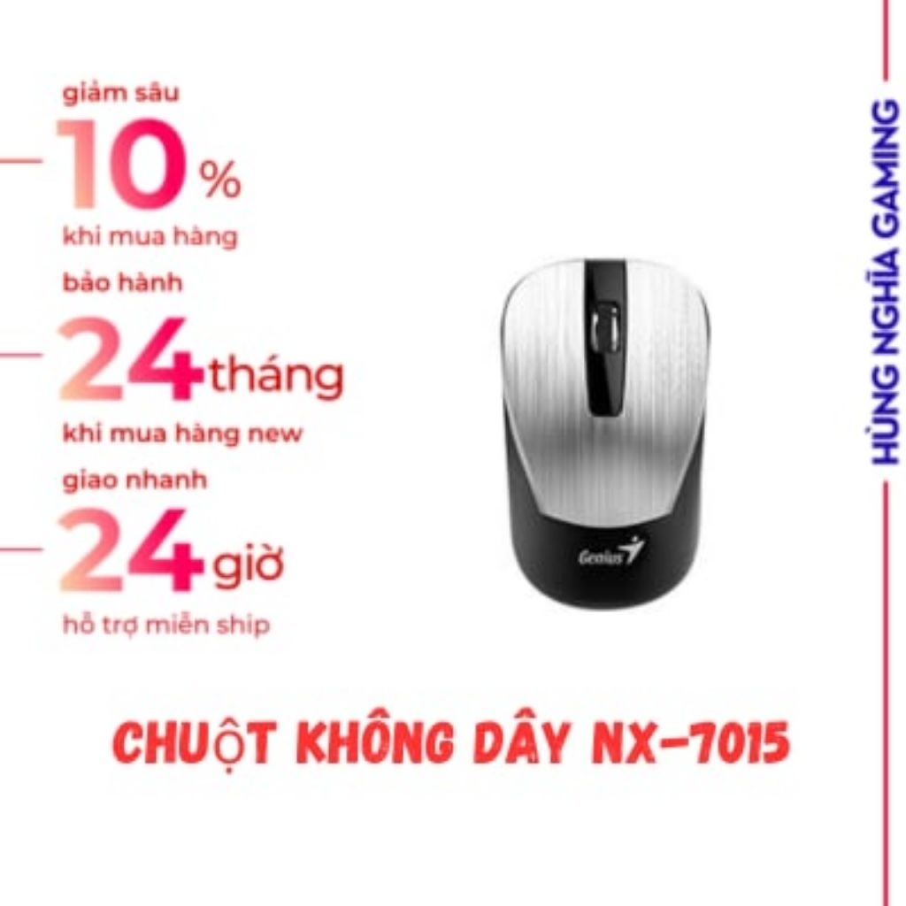 Chuột quang không dây NX-7015 hàng new bảo hành 12 tháng.