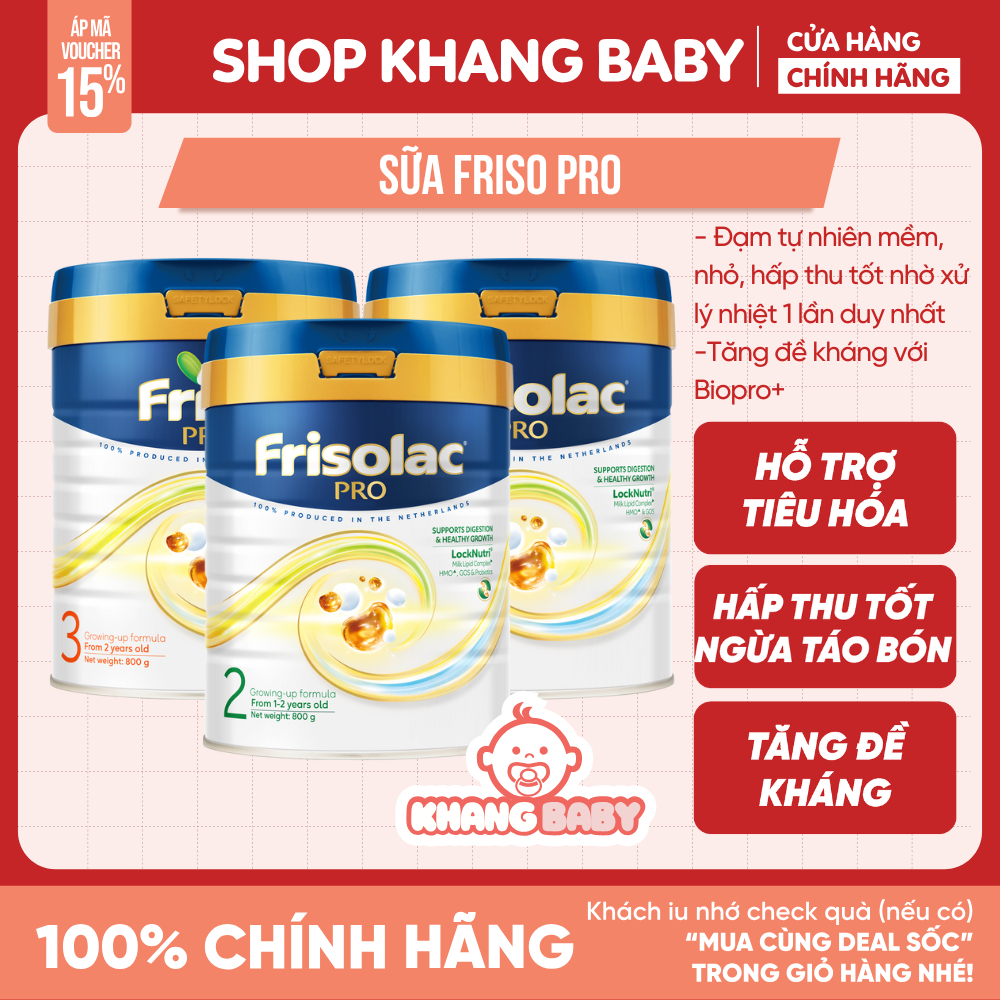 Sữa bột Friso Gold Pro mẫu mới