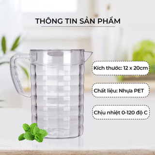 Ca kính 2L nhựa Việt Nhật thiết kế đơn giản, sang trọng Mã sp 6056