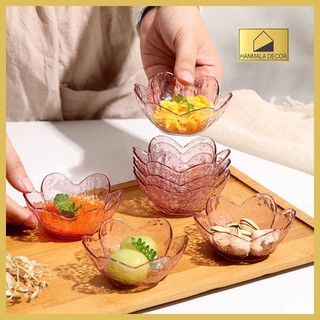 Bát Nhựa Đựng Gia Vị Hoa Đào Cao Cấp Hanmala Decor – Đựng Nước Chấm, Đồ Ăn Vặt, Tiện Dụng Sang Trọng