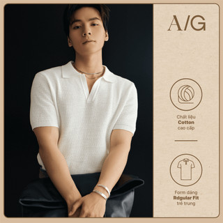  AG739 Áo Polo Dệt Kim Americus Gosani Cổ V Chất Liệu Len Cao Cấp 