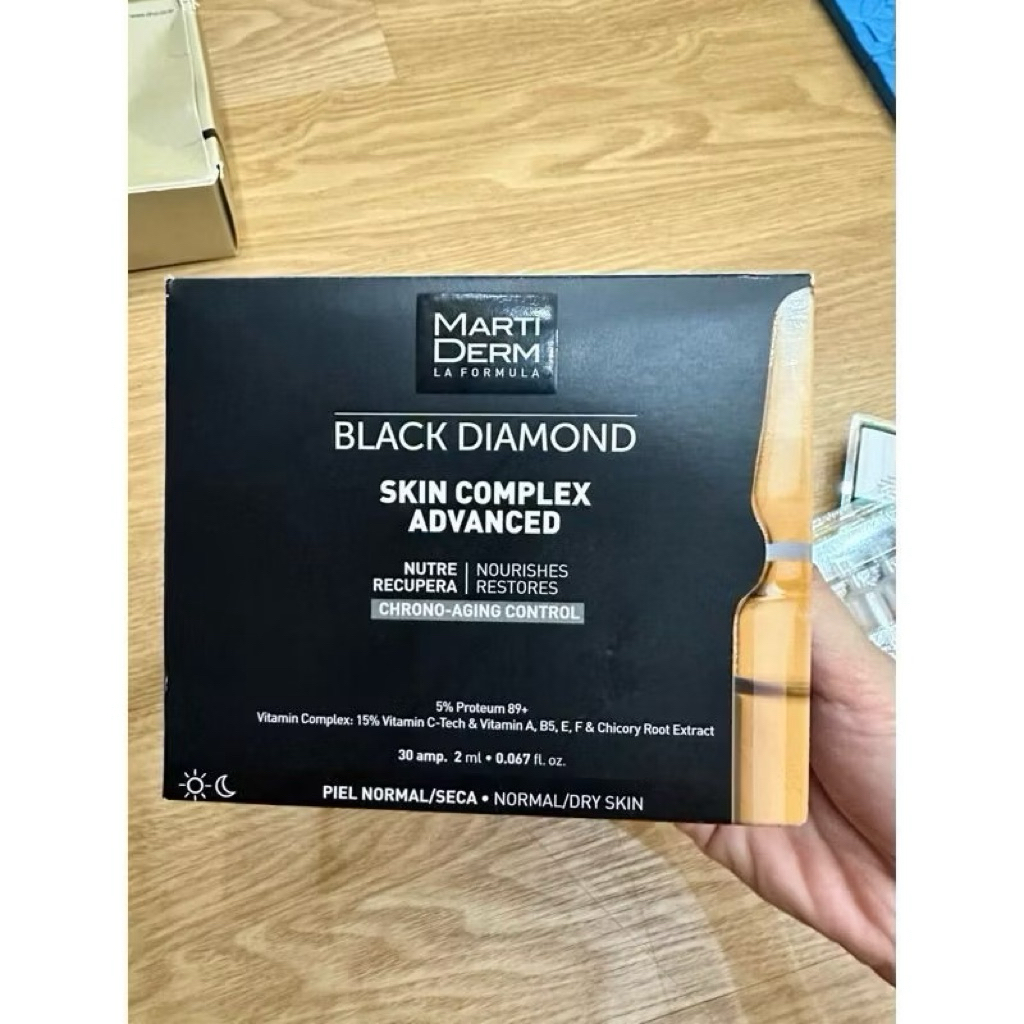 MartiDerm Black Diamond Skin Complex Advanced - Ampoule Chống Oxy Hoá, Trẻ Hóa & Làm Sáng Da