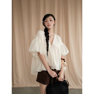  KIDO - Áo babydoll tay phồng ngắn MINA TOP 