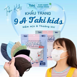  Thùng 100 Chiếc Khẩu Trang 9a cho bé Taki 4 Lớp Kháng Khuẩn Chống Nắng Toàn Diện 