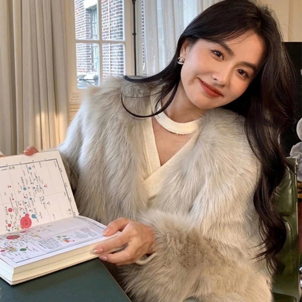 Áo khoác lông ngắn dáng rộng sang chảnh – hàng QC cao cấp AL12 | BigBuy360 - bigbuy360.vn