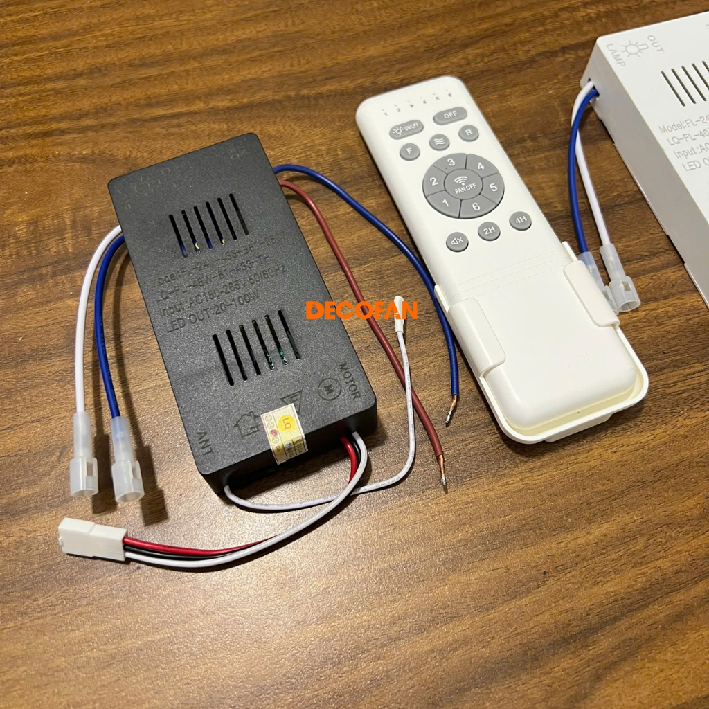 Bộ điều khiển quạt trần DC 24v TTP DECOFAN3 sử dụng thay thế cho quạt trần DC loại 24v
