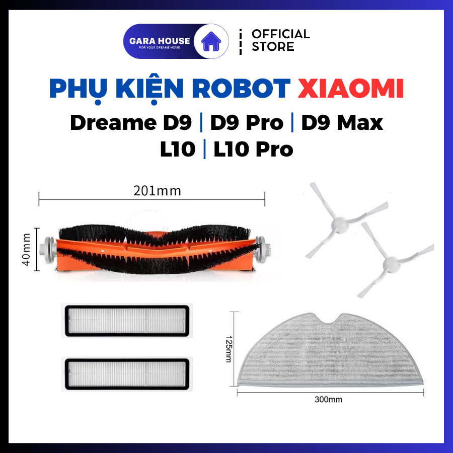 Phụ kiện Robot hút bụi Xiaomi Dreami D9 D9 Pro L10 L10 Pro _ Phụ kiện thay thế