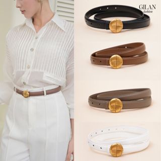 Thắt lưng da thật GILAN Lisa Belt bản 2cm, thiết kế hiện đại, dễ phối đồ
