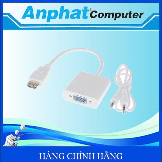 Cáp chuyển đổi HDMI sang VGA có Audio (HD to VGA+Audio) VSPTECH - Hàng Chính Hãng