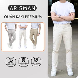  Quần Kaki Nam ARISMAN vải Kaki Hàn cao cấp co giãn mềm mịn không phai màu chuẩn form Menswear  KK01  