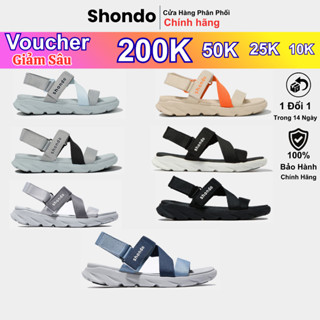  Giày Sandals Nam Nữ SHONDO F6 Sport Ombre màu sắc thời trang êm nhẹ quai hậu tháo rời sandal xé dán quai dù  TH  