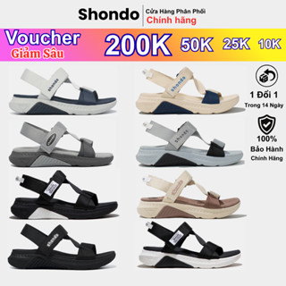  Giày SHONDO Sandals Nam Nữ Unisex F7 Racing Nhẹ Êm Ái Năng Động Đế Cao 4,5Cm Xé Sandal Xé Dán Quai Dù  S  