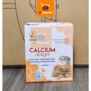 BOSSEN - [Canxi MÈO] Calcium Delight for cat Bổ Sung Canxi và Khoáng cho Mèo - Hộp 20 gói