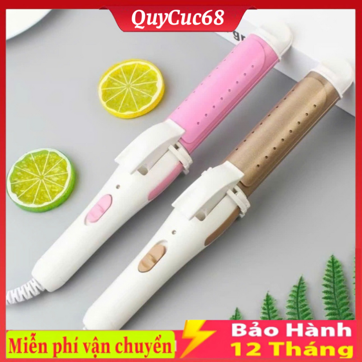 Máy Uốn Tóc, Máy Ép Tóc Mini Tạo Kiểu Nhỏ Gọn, Duỗi Tiện Lợi Có Hộp Đựng Xinh Xắn..