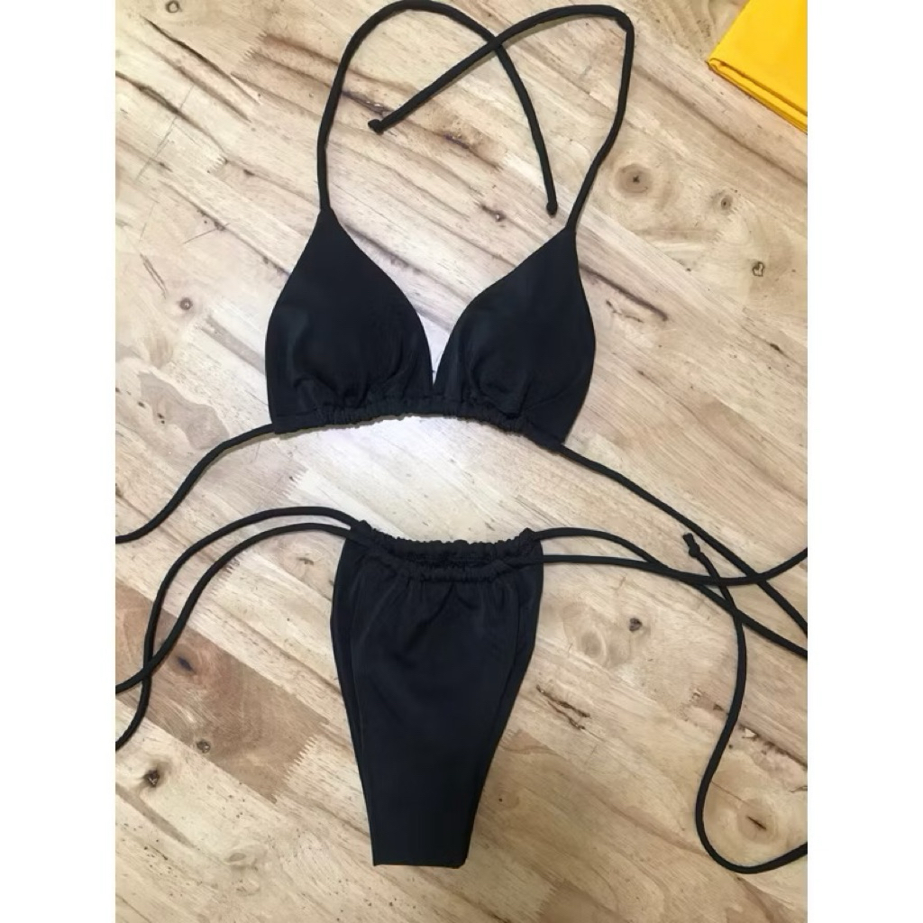 Bikini 2 mảnh áo tam giác buộc dây quần ship luồn nhỏ . Hàng cao cấp( Che tên . sẵn hàng) | BigBuy360 - bigbuy360.vn