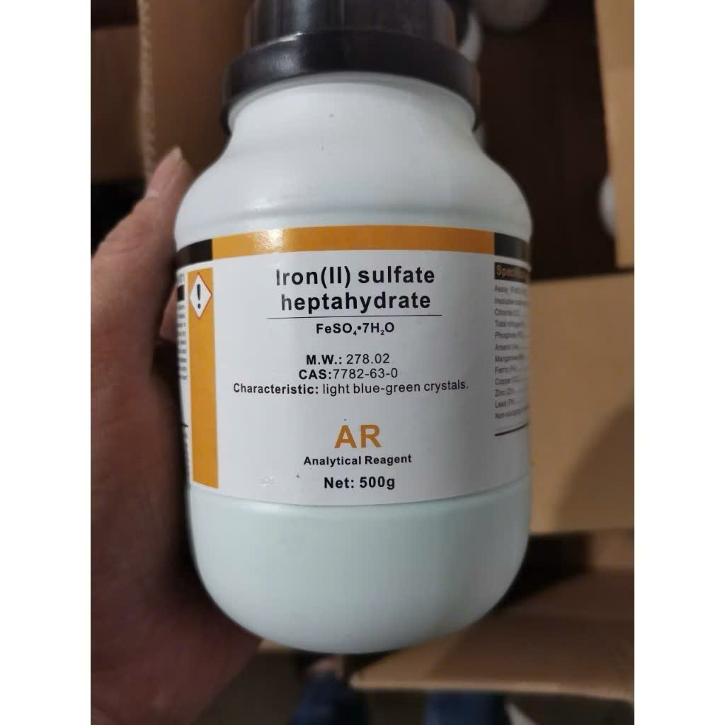 Sắt II sunphat FeSO4.7H2O_Iron (II) Sulfate Heptahydrate_500G