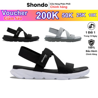  Giày Sandal Nam Nữ F6S Lite Thoải Mái Nhẹ Êm Shondo Nhiều Màu Đế Bằng Đi Học Đi Chơi 