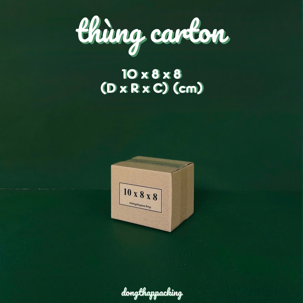 COMBO 50 HỘP CARTON 10x8x8 cm