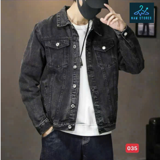 Áo Khoác Jeans Nam Chất Bò Jacket Denim Cao Cấp Trẻ Trung Phong Cách NAM STORES
