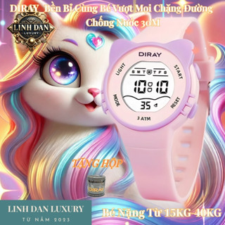 [DIRAY 2206L] Đồng Hồ Trẻ Em Tai Mèo Chính Hãng | Điện Tử – Chống Nước 30M | Mẫu Giáo, Cấp 1, Bé Trai Bé Gái