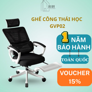  Ghế Văn Phòng,Ghế Công Thái Học Ergonomic Cao Cấp ULUX Ngả Lưng 135° Đệm Thắt Lưng Chống Đau Mỏi,BH 12 Tháng 