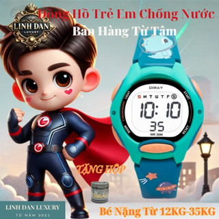 [DIRAY 8207LK] Đồng Hồ Trẻ Em Chính Hãng | Điện Tử – Đèn LED – Chống Nước 30M | Bé Trai Bé Gái Đeo Cực Hợp