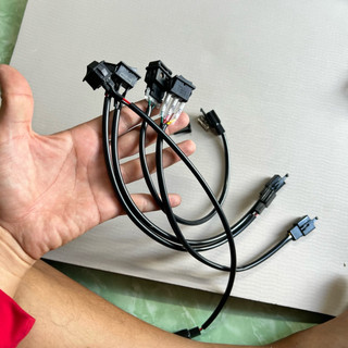 Công tắc On Off bập bênh màu đen , bấm giắc sẳn , dây điện lõi đồng