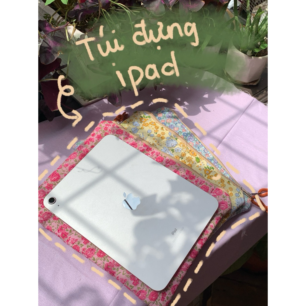 Túi chống sốc cho ipad handmade, Túi ipad handmade by Khù Khờ