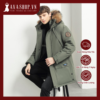  Áo Khoác Nam Cổ Lông Mùa Đông Dày Phong Cách Hàn Quốc AK23 - Hàng Quảng Châu Cao Cấp 