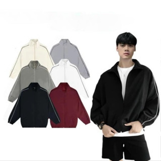  Áo Khoác Bomber dù 2 lớp sọc kẻ tay TALIO chống nước nhẹ cản gió có túi trong dành cho nam và nữ 2025 