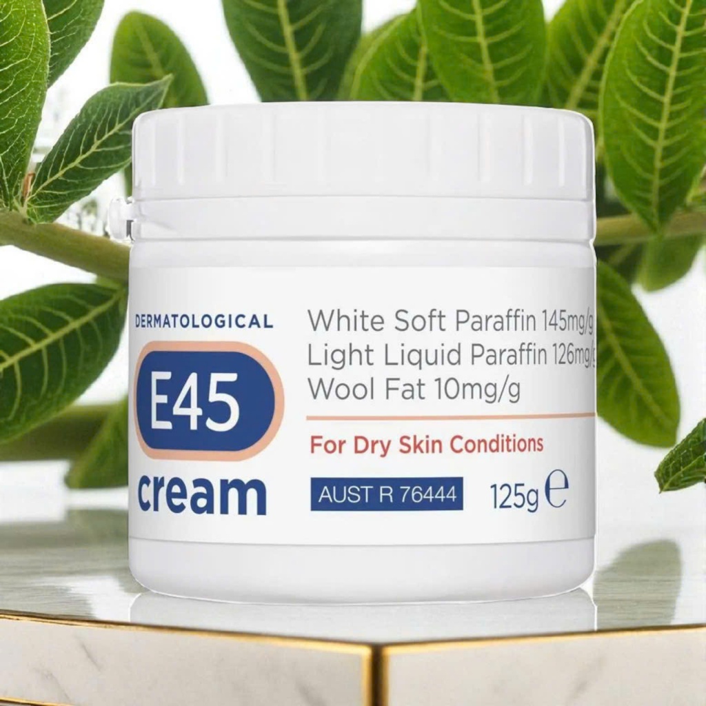 Kem Dưỡng Ẩm Da Khô E45 Dermatological Cream 125g Kết Cấu Mềm Mịn Thấm Nhanh