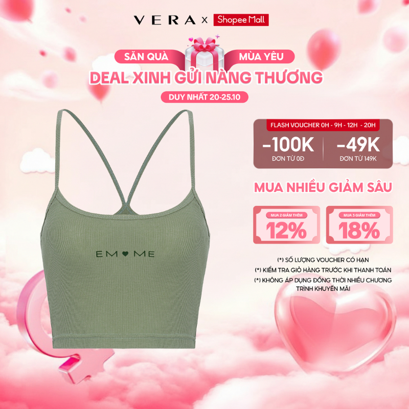 Áo camisole nữ VERA by Chipu cotton - C0017